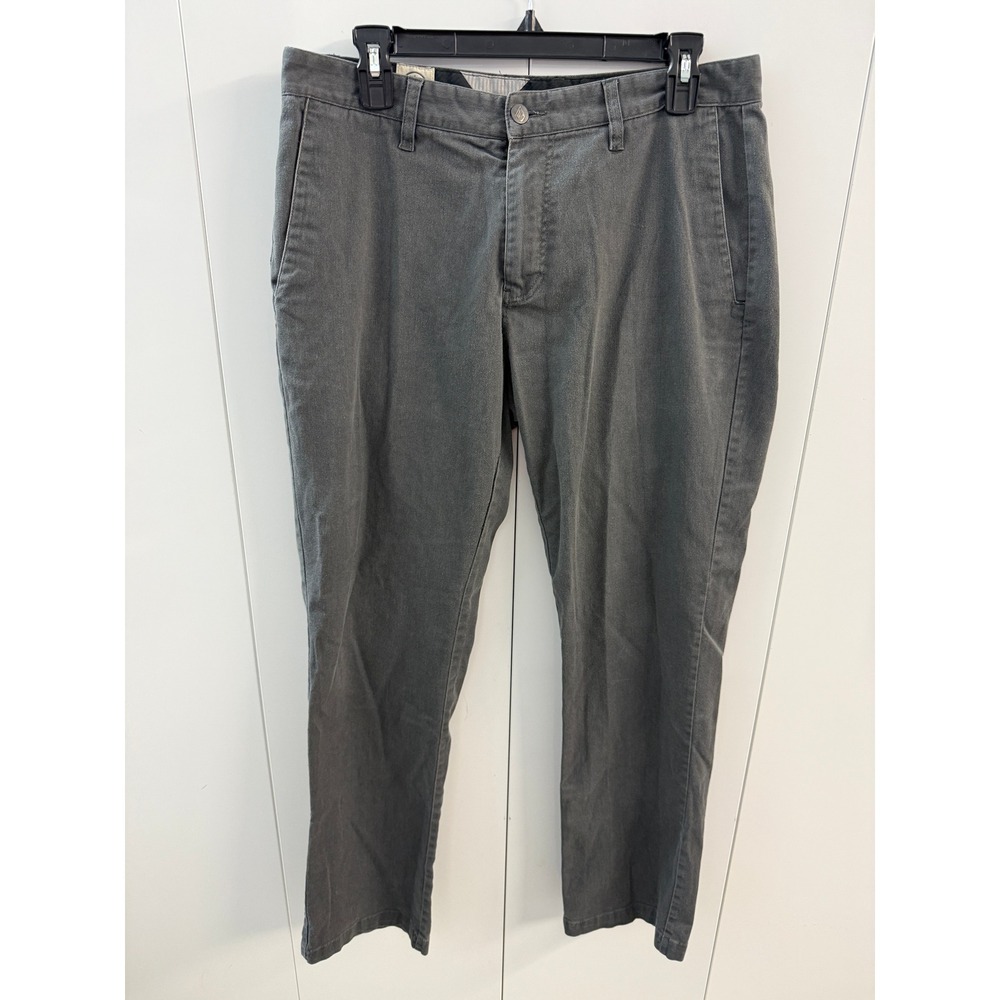 Volcom Frickin Modern Stretch Chino Pants Mens 34 Charcoal Grey Skateboard
